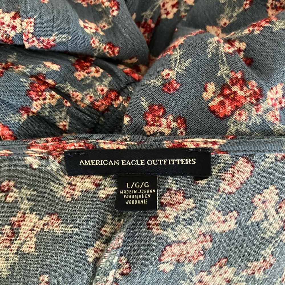 American Eagle Outfitters Blue Floral Dress